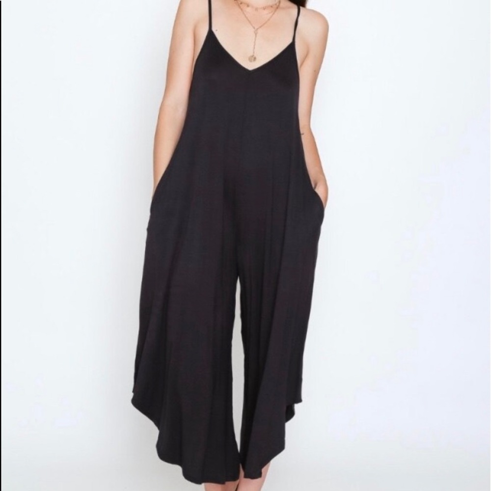 Black loose jumpsuit